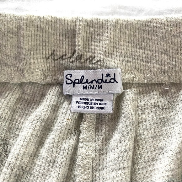 Splendid “Relax” Print Waffle Lounge Shorts - Picture 5 of 6